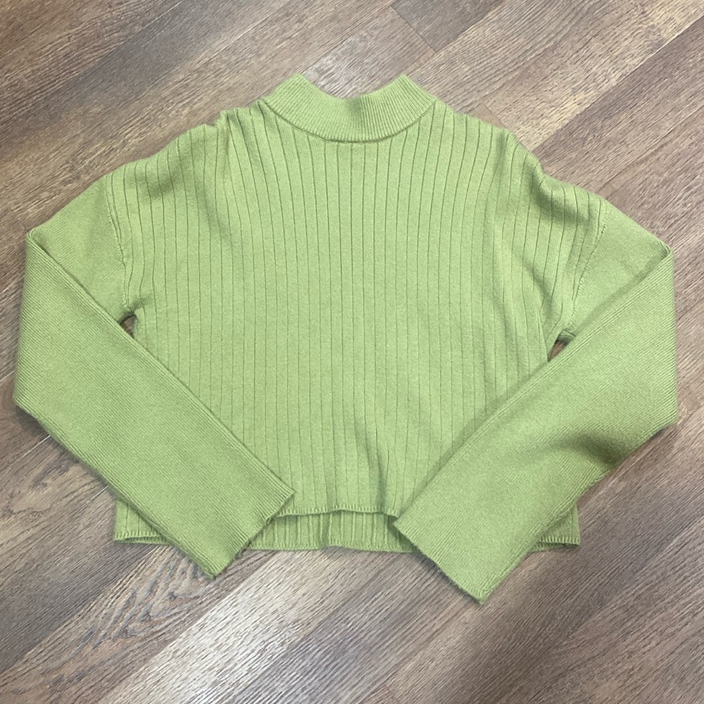 Olive Green Mockneck Sweater